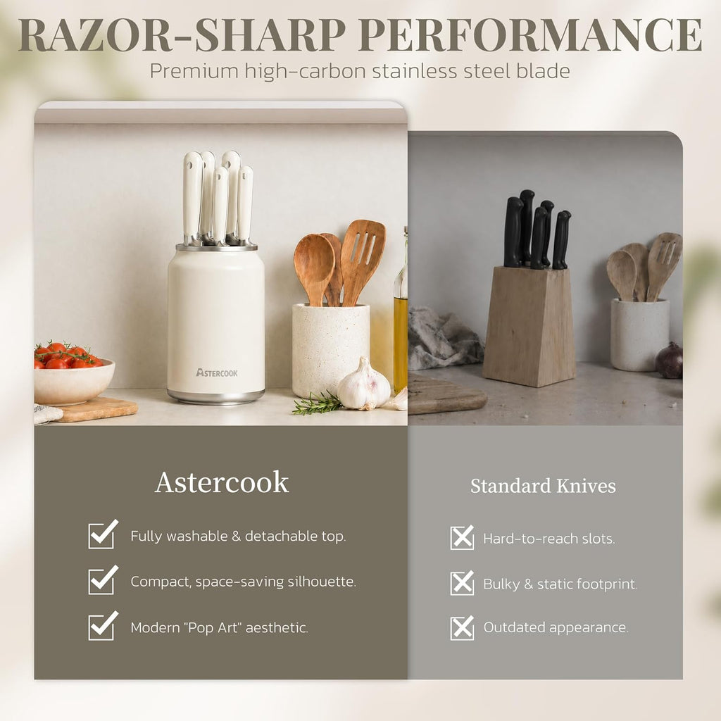 🔪 Premium 6-Piece Kitchen Knife Set – Sharp & Stylish! ✨