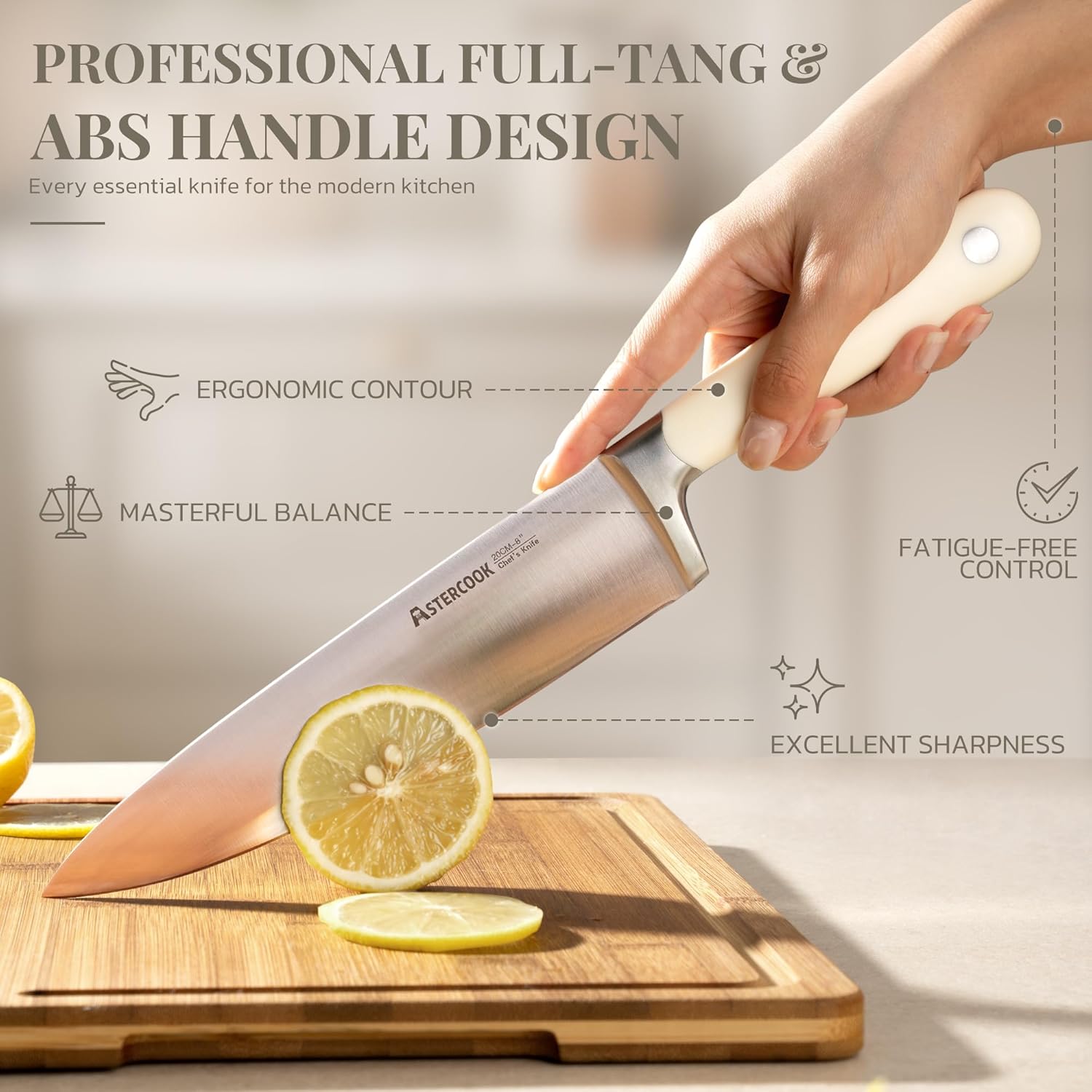 🔪 Premium 6-Piece Kitchen Knife Set – Sharp & Stylish! ✨