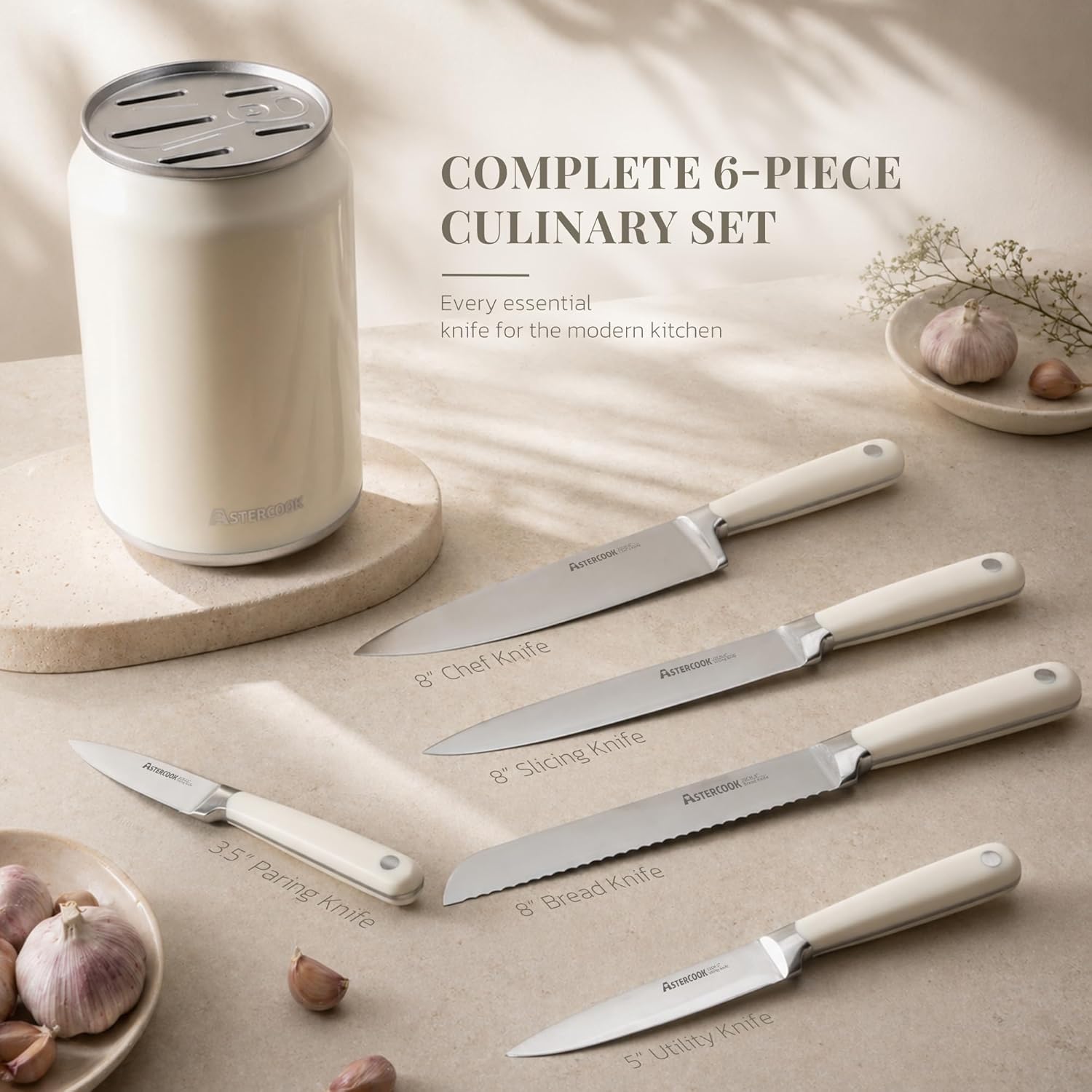 🔪 Premium 6-Piece Kitchen Knife Set – Sharp & Stylish! ✨