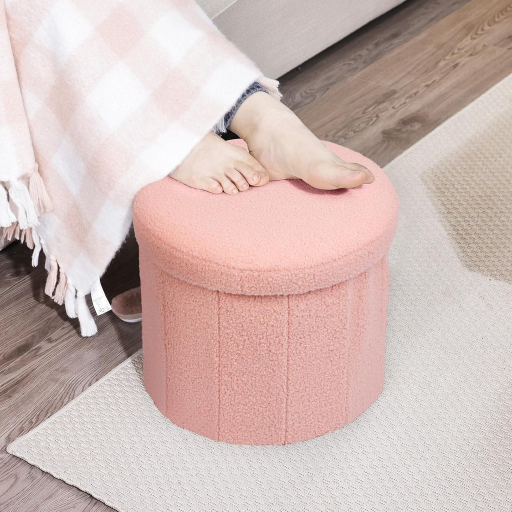 🪑 Stylish Storage Ottoman – Cozy, Compact & Functional! ✨