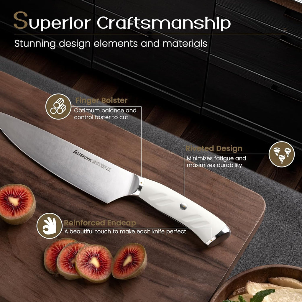 🔥 Premium Carbon Steel Chef’s Knife – Sharp & Durable for Every Kitchen! 🔪✨