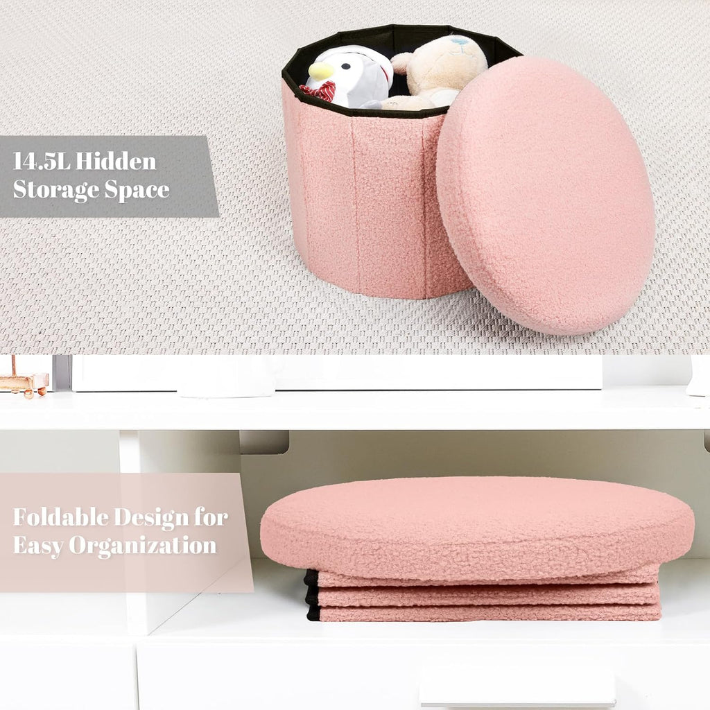 🪑 Stylish Storage Ottoman – Cozy, Compact & Functional! ✨