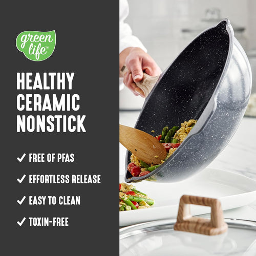 🍳 Healthy Multi-Purpose Ceramic Pan – Cook Deliciously & Safely! 🌟